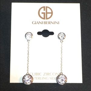 GIANI BERNINI CZ STERLING SILVER EARRINGS